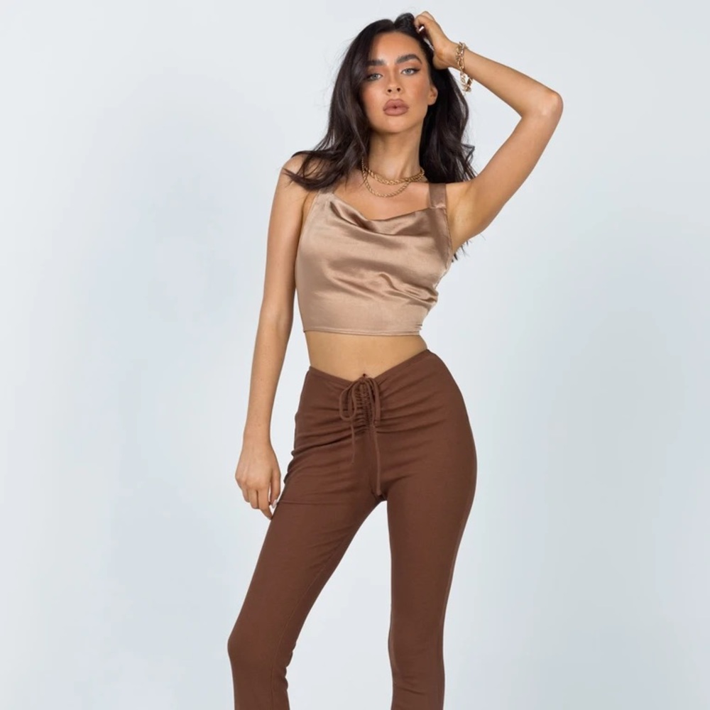 NWOT Princess Polly Raeleen Top Brown - Picture 10 of 11